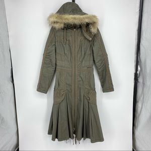 Firetrap Womens Long Jacket Coat Size S 